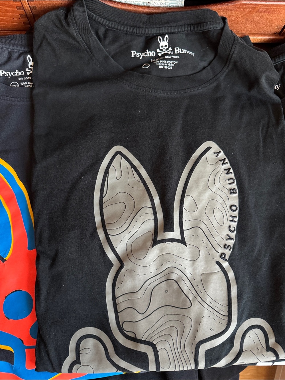 Psycho Bunny 5 Black Tees - Picture 2 of 4